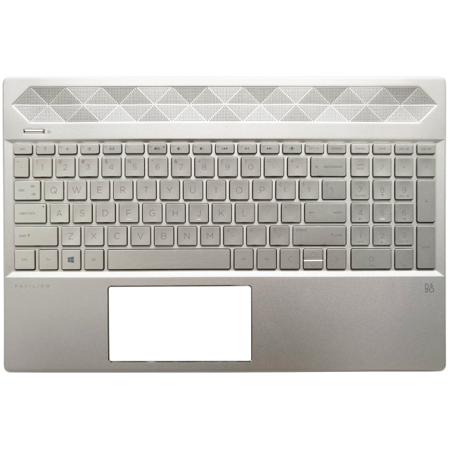 HP 15-CS, 15-CW, TPN-Q208, TPN-Q210, backlit US keyboard palmrest gold integrated graphics - main product image