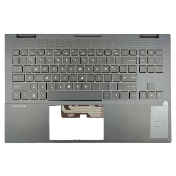 HP 15-EK, 15-EN, TPN-Q236, TPN-Q238, black RGB backlit US keyboard palmrest Snapdragon - main product image