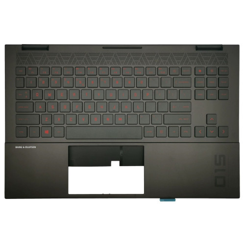 HP 15-EK, 15-EN, TPN-Q236, TPN-Q238, red backlit US keyboard palmrest Snapdragon - main product image