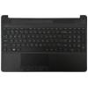 HP 15S-DU, 15S-DY, 15S-DR, 15S-GW, 15S-CS, 15S-DW, TPN-C139, 250 G8, black US keyboard palmrest