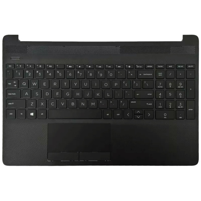HP 15S-DU, 15S-DY, 15S-DR, 15S-GW, 15S-CS, 15S-DW, TPN-C139, 250 G8, black US keyboard palmrest - main product image