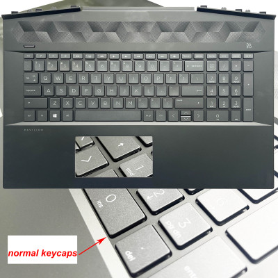 HP 17-CD, TPN-C142, backlit US keyboard palmrest normal keycaps