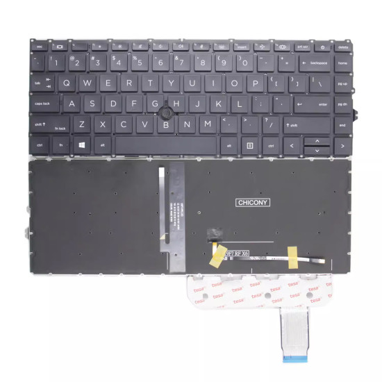 HP 840 G7 G8 745 845 G7 G8 Zbook Firefly 14 G7 G8 US backlit keyboard - main product image
