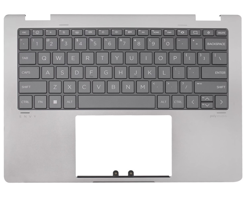 HP ENVY X360 14-FA, 14-FC, TPN-C173, 2-in-1 silver backlit US keyboard palmrest - additional view 