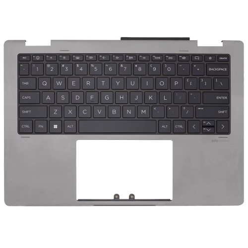 HP ENVY X360 14-FA, 14-FC, TPN-C173, 2-in-1 gray backlit US keyboard palmrest - main product image