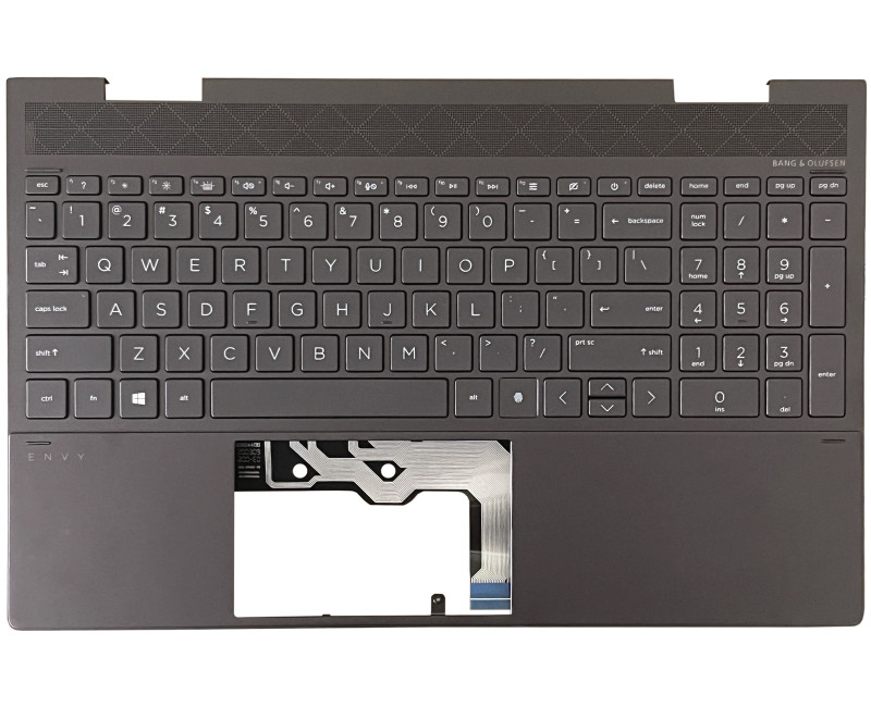HP ENVY X360 15-ED 15-EE TPN-C149 backlit US keyboard palmrest brown Discrete graphics