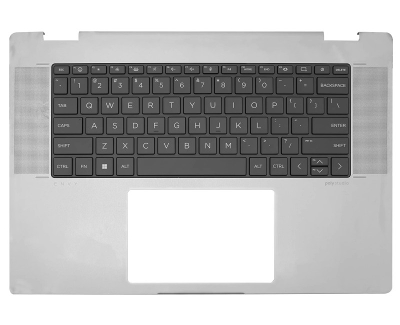 HP ENVY X360 14-FA, 14-FC, TPN-C173, 2-in-1 silver backlit US keyboard palmrest no IR - additional view 