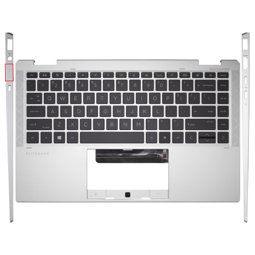 HP Elitebook X360 1040 G7, 1040 G8, backlit US keyboard palmrest no port - main product image
