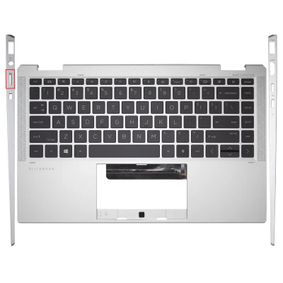 HP Elitebook X360 1040 G7, 1040 G8, backlit US keyboard palmrest with port