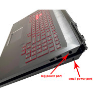 HP omen 17-AN, TPN-Q195, colorful backlit US keyboard palmrest small power port - additional view 1
