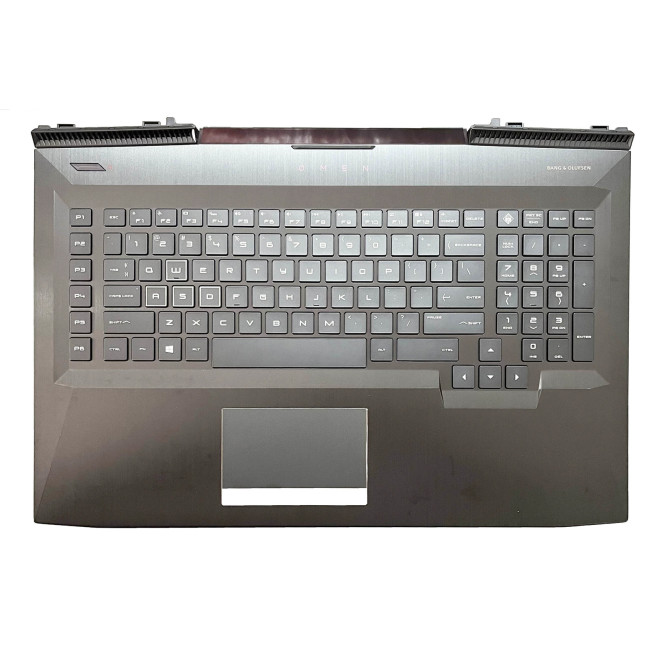 HP omen 17-AN, TPN-Q195, colorful backlit US keyboard palmrest small power port - main product image