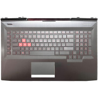 HP omen 17-AN, TPN-Q195, red backlit US keyboard palmrest small power port