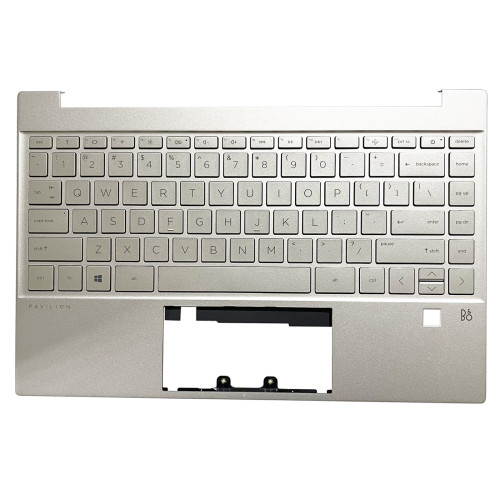 HP 13 Pavilion 13-BB, TPN-Q243, G7F backlit US keyboard palmrest gold fingerprint - main product image