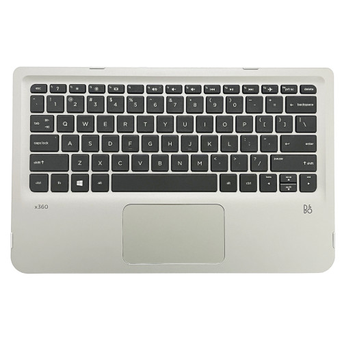 HP Pavilion X360 11-K, 310 G,2 W112, 809543-001, US keyboard palmrest silver - additional view 