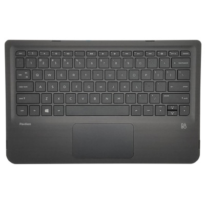 HP Pavilion X360 11-K, 310 G2, W112, 809543-001, US keyboard palmrest gray