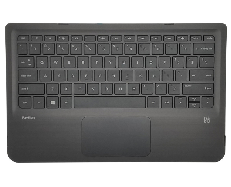 HP Pavilion X360 11-K 310 G2 W112 809543-001 US keyboard palmrest gray