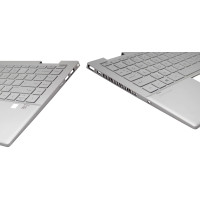 HP Pavilion X360 14-DY, 14M-DY, TPN-W146, backlit US keyboard palmrest silver metal - additional view 2