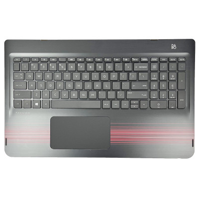 HP Pavilion X360 15-BK, TPN-W114, 862650-001, US keyboard palmrest red