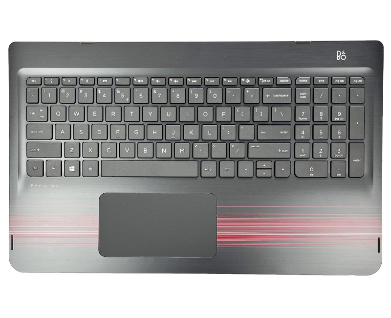HP Pavilion X360 15-BK TPN-W114 862650-001 US keyboard palmrest red