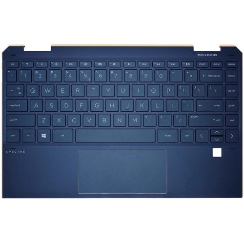 HP SPECTRE X360 13-AW, TPN-Q225, backlit US keyboard palmrest blue - main product image