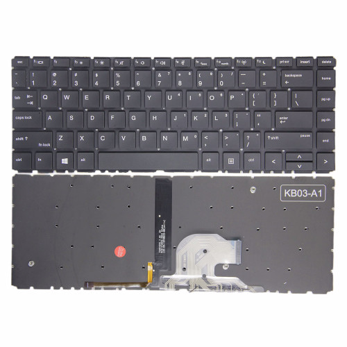 HP ProBook 440 G6 G7, 445 G6 G7, 445R G6, HSN-Q15C, HSN-Q24C, backlit US keyboard OEM - main product image