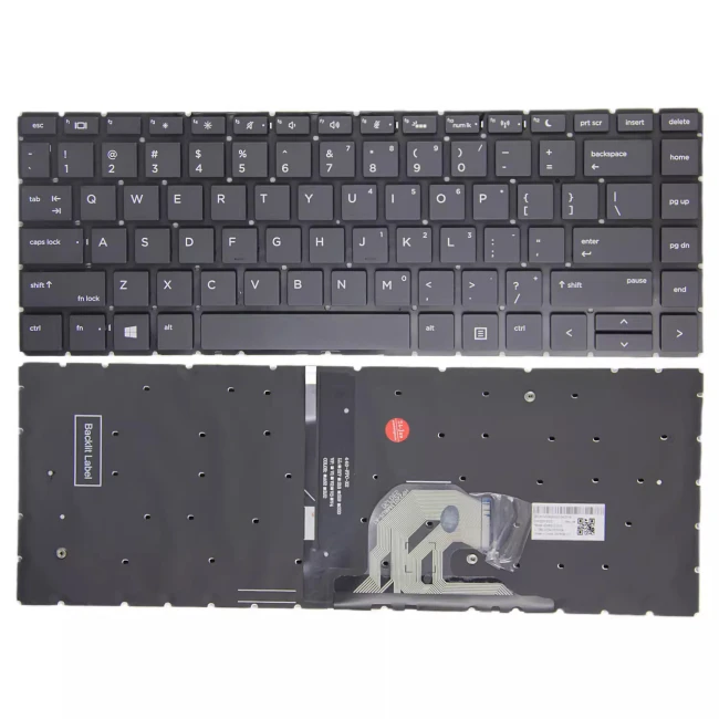 HP ProBook 440 G6 G7, 445 G6 G7, 445R G6, HSN-Q15C, HSN-Q24C, backlit US keyboard high copy - main product image