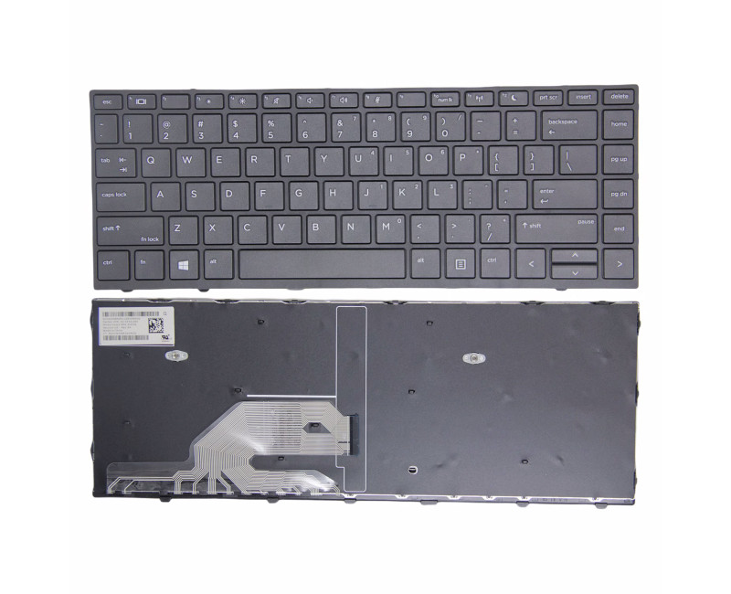 HP 430 G5, 440 G5, 445 G5, 640 G4 G5, black frame original US keyboard - additional view 