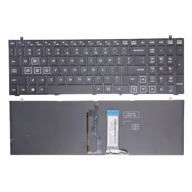 Hasee Z7M-KP5GC Z7-KP7GT Z7-KP7D2 KP7GT KP7EC KP7GC KP7GA CT5GA Z7M-KP7G1 KP7GH KP7GM KP7GE GE5S02 G7-CT7VK backlit US keyboard slim - main product image