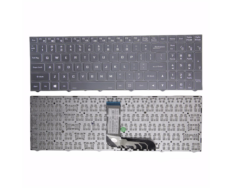 Hasee ZX8 TX6 Z7-CT5NA Z7-CT7NA Z7-CT7GS GX9 GX8 TX9 CT7DK Z10-CU7PF backlit no paper US keyboard - additional view 