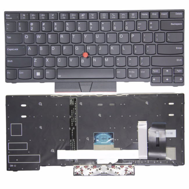 Lenovo R490 E485 R485 P43S S2 yoga 3RD Gen 3 S2 4TH 5TH black frame backlit US keyboard call - main product image