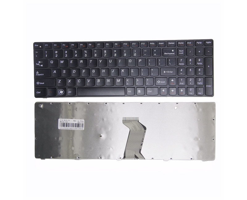 Lenovo Z570 Z575 B570 B575 V570 V575 B590 V580 B580 black frame US keyboard OEM - additional view 