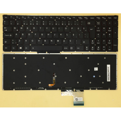 Lenovo Y50 Y50-70 U530 U530P-IFI red backlit Turkish TR keyboard original - main product image