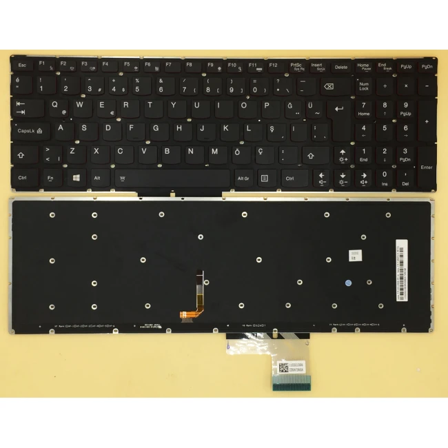 Lenovo Y50 Y50-70 U530 U530P-IFI red backlit Turkish TR keyboard original - main product image