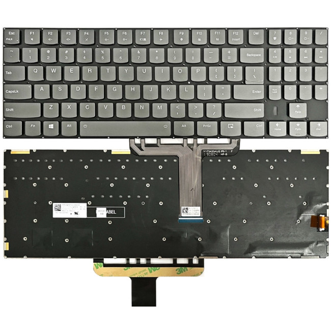 Lenovo Legion Y740-17ICHG, Y740-17IRH, Y740-17IRHG, Y730-17ICH, gray backlit US keyboard - main product image