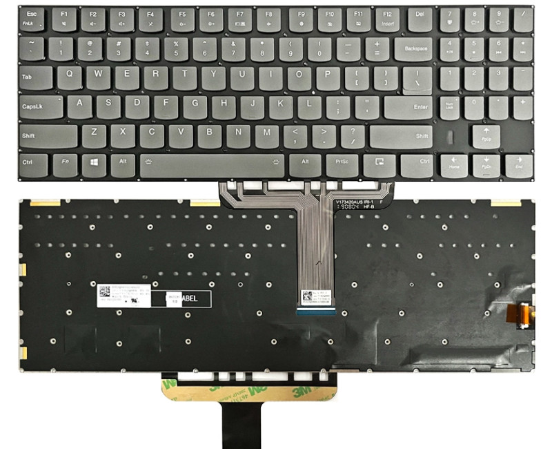Lenovo Legion Y740-17ICHG, Y740-17IRH, Y740-17IRHG, Y730-17ICH, gray backlit US keyboard - additional view 