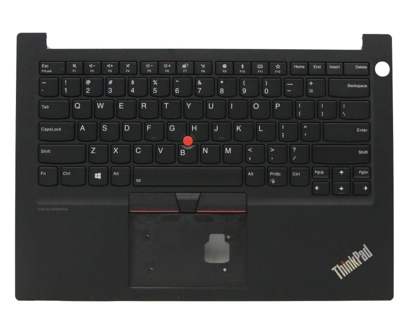 Lenovo Thinkpad E14 Gen 1, R14 Gen 1, black backlit US keyboard palmrest - additional view 