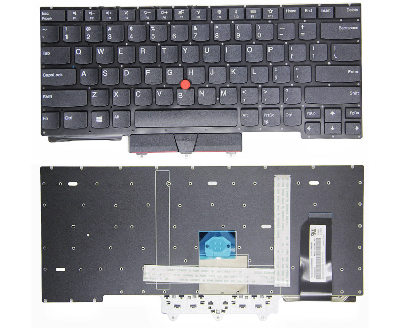 Lenovo Thinkpad E14 GEN 1, E14 GEN 2, E14 GEN 3, E14 GEN 4, R14 Gen 2, S3 Gen 2, black US keyboard OEM - additional view 