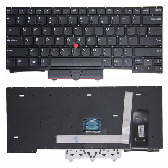 Lenovo Thinkpad E14 GEN 1, E14 GEN 2, E14 GEN 3, E14 GEN 4, R14 Gen 2, S3 Gen 2, black US keyboard original - main product image