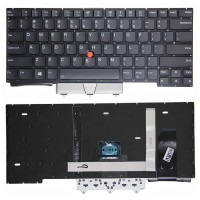Lenovo Thinkpad E14 GEN 1, E14 GEN 2, E14 GEN 3, E14 GEN 4, R14 Gen 2, S3 Gen 2, black backlit US keyboard original silver