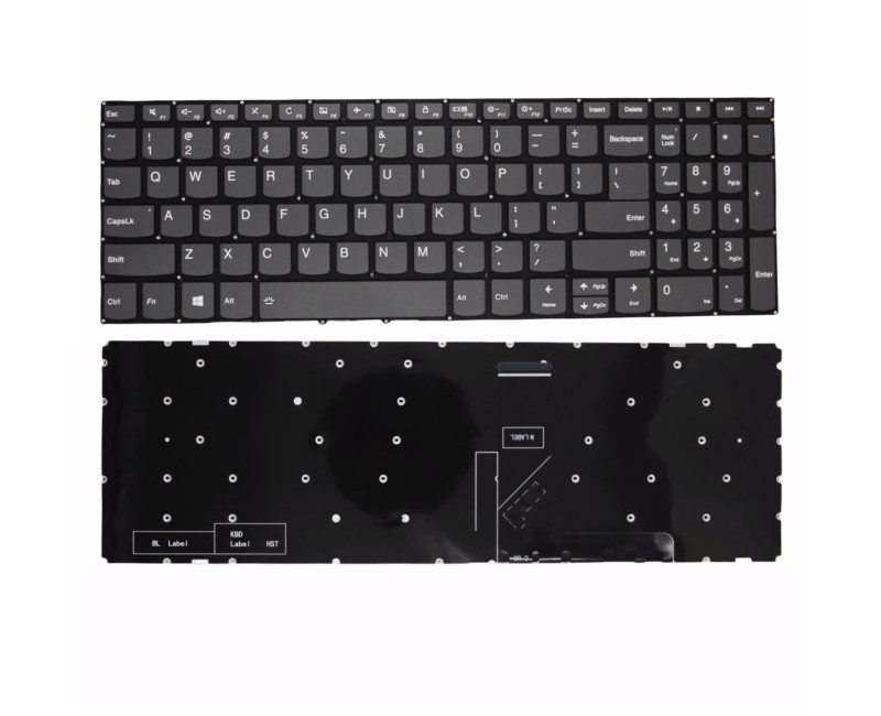 Lenovo 3-15ADA05 3-15ARE05 3-15IGL05 3-15IIL05 V15IIL fast-forward US keyboard - additional view 