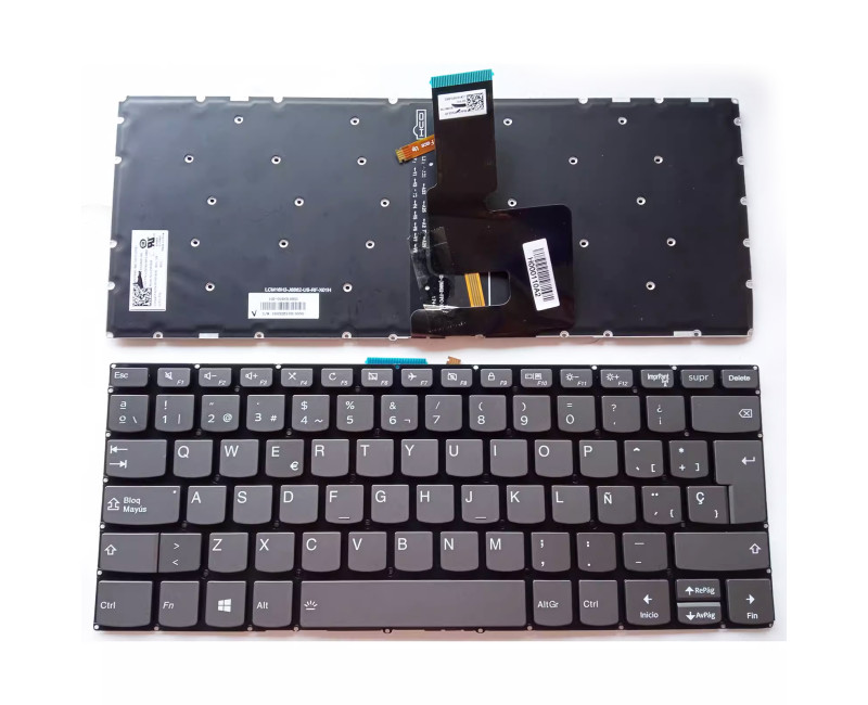 Lenovo IdeaPad 320-14 320S-14IKB 120S-14IAP 520-14IKB 7000-14 delete backlit Spanish SP keyboard - additional view 