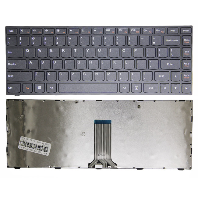 Lenovo G40-70, Z40-30, N40-70, G40-30, Z40-70, G40-80, FLEX 2-14, black US keyboard OEM - main product image