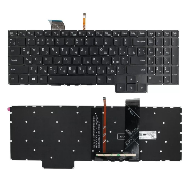 Lenovo Gaming 3-15IMH05 3-15ARH05 3-15ACH6 black backlit Russian RU keyboard - main product image