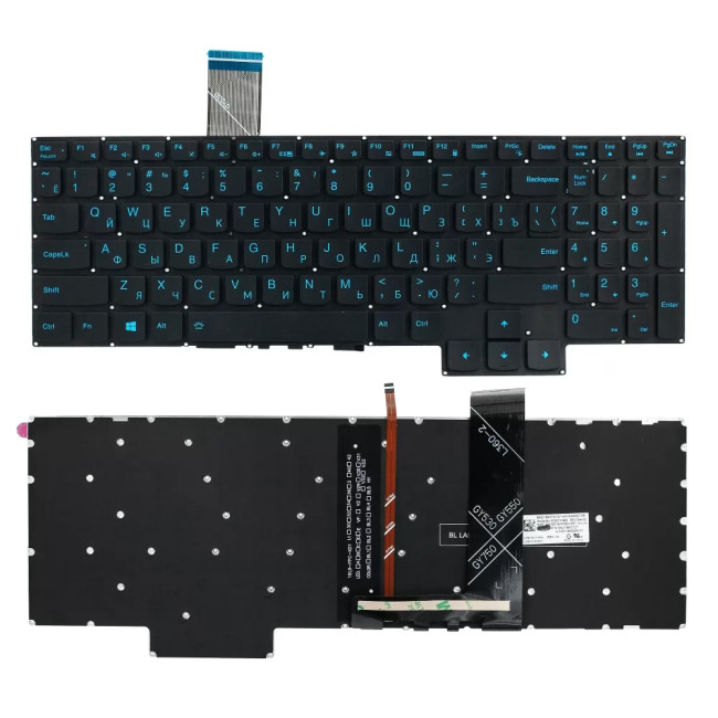 Lenovo Gaming 3-15IMH05 3-15ARH05 3-15ACH6 blue backlit Russian RU keyboard - main product image