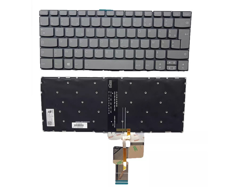 Lenovo IDEAPAD 320-14AST yoga 520-14IKB Flex 5-1470 gray backlit French FR keyboard - additional view 