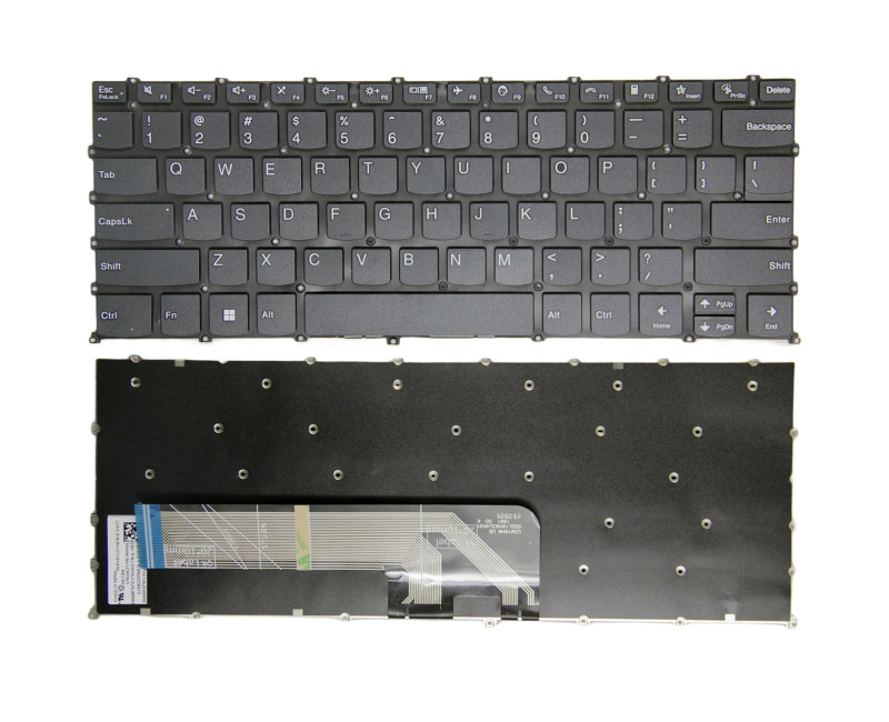 Lenovo IdeaPad 14 ALC7, IdeaPad 14 IJL7,IdeaPad 14 iAU7, 2022, IdeaPad 14s ALC, IdeaPad 14s ITL, 2021 F10 call black US keyboard - additional view 