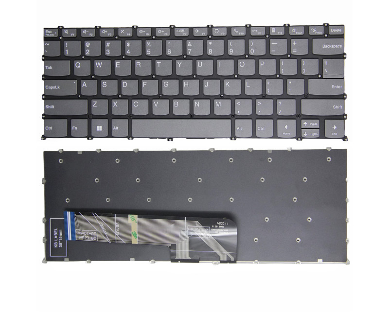 Lenovo IdeaPad 14 ALC7, IdeaPad 14 IJL7,IdeaPad 14 iAU7, 2022, IdeaPad 14s ALC, IdeaPad 14s ITL, 2021 F10 call gray US keyboard - additional view 