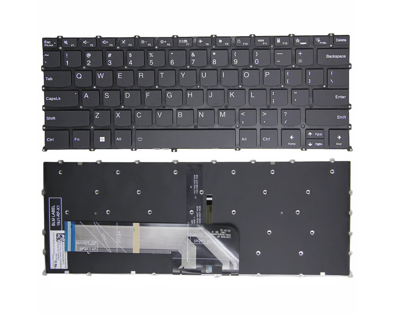 Lenovo IdeaPad 14 ALC7, IdeaPad 14 IJL7,IdeaPad 14 iAU7, 2022, IdeaPad 14s ALC, IdeaPad 14s ITL, 2021 F10 lock black backlit US keyboard - additional view 