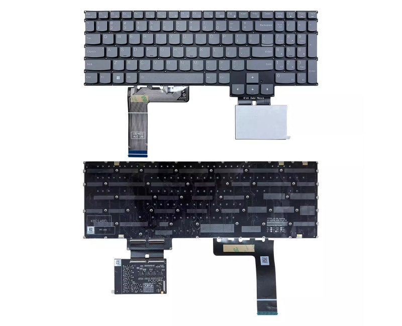 Lenovo Legion S7-16ARHA7, S7-16IAH7, gray RGB backlit US keyboard - additional view 