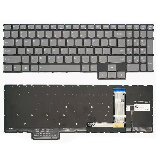 Lenovo IdeaPad Gaming 3 16IAH7 16ARH7 15IAH7 15ARH7 Y9000X R9000X 2022 gray backlit US keyboard - main product image